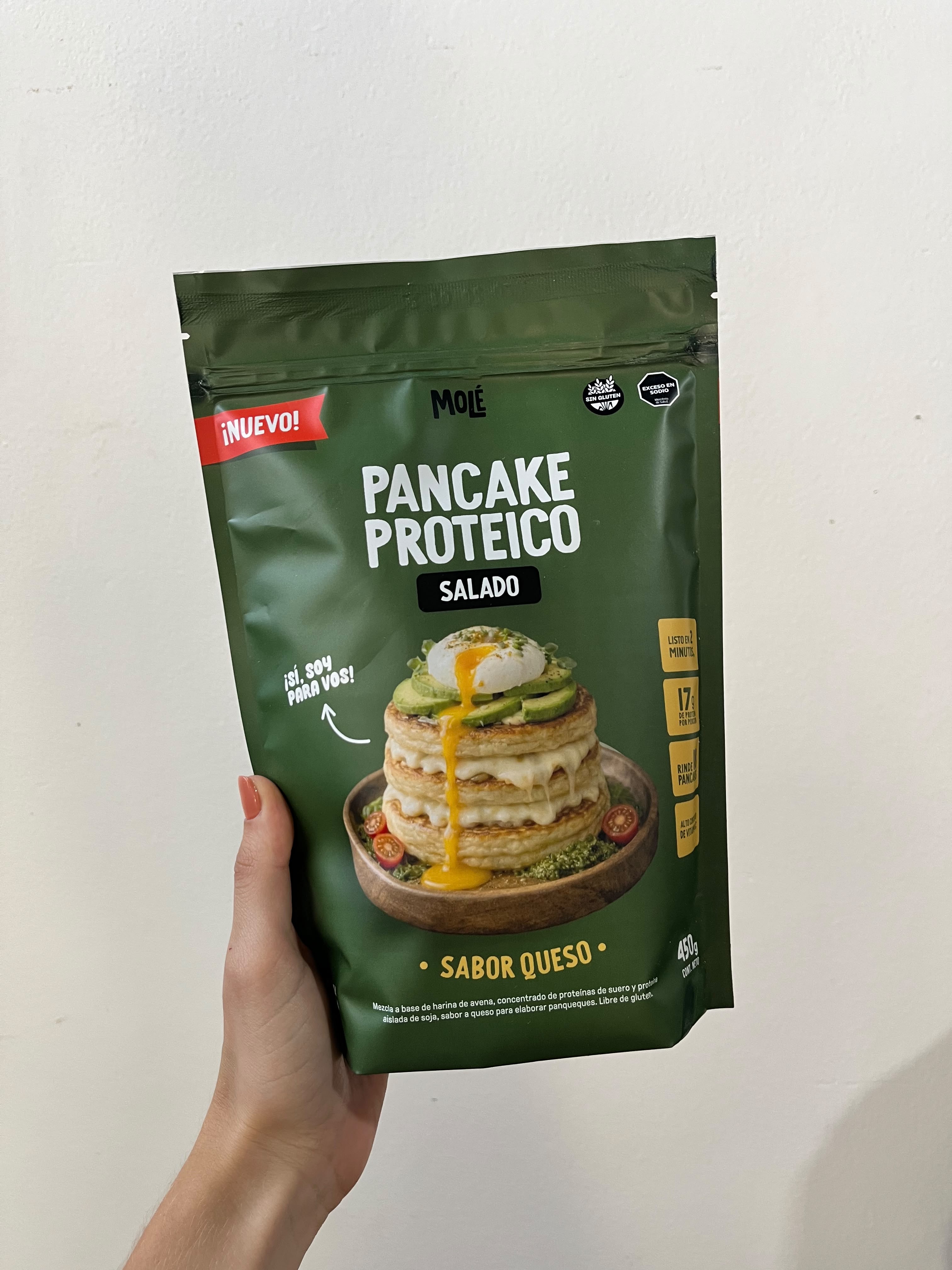 Pancake proteico Mole salado